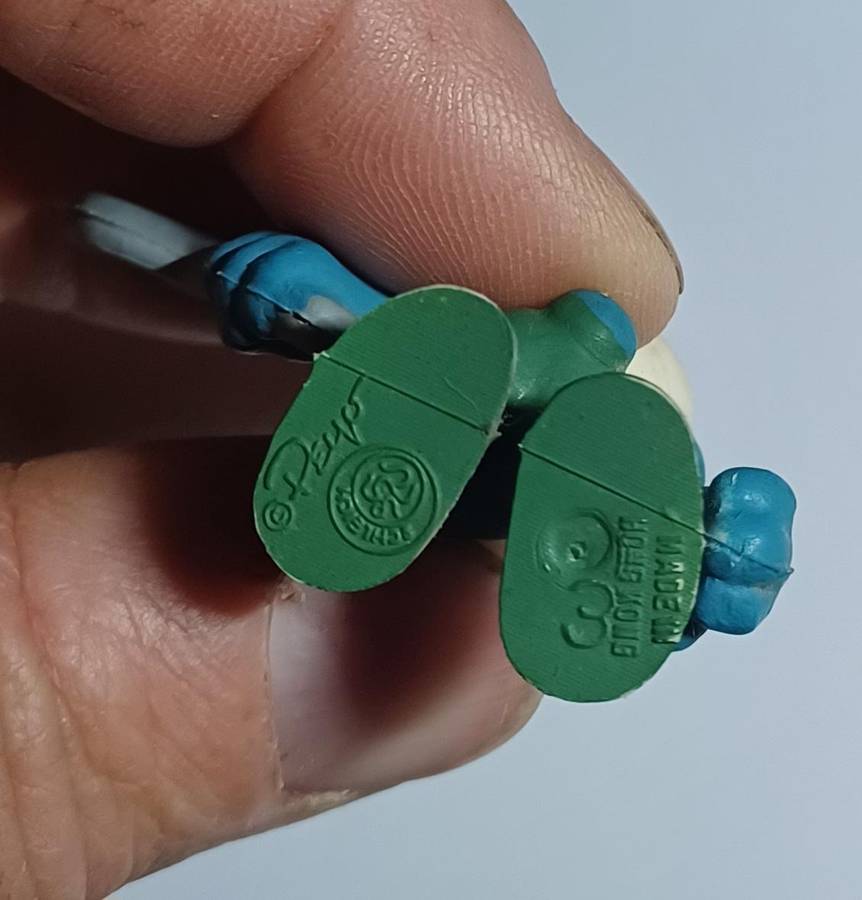 Mechanic Smurf  ~ Peyo Schleich ~ Vintage 80's