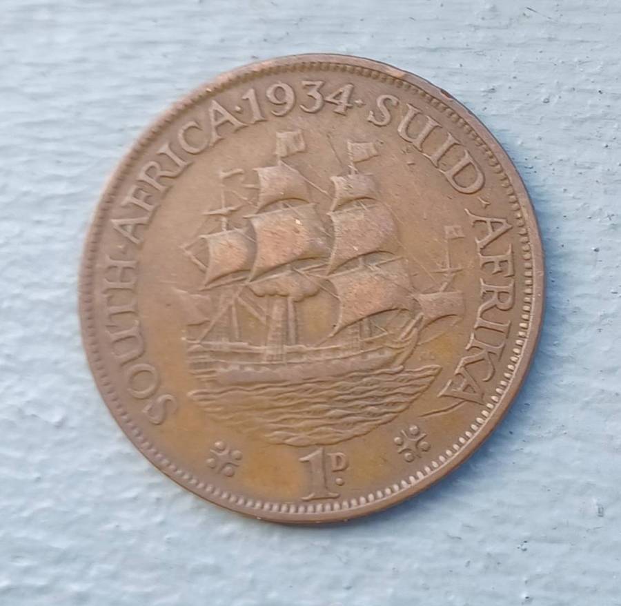 1d Penny South Afrika - South Africa 1934