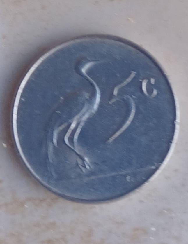 1967 English uncirculated 5c