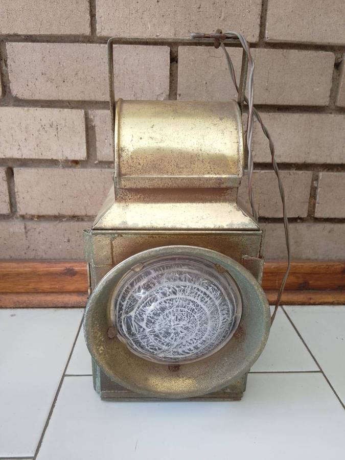Collectors rare vintage railway lamp