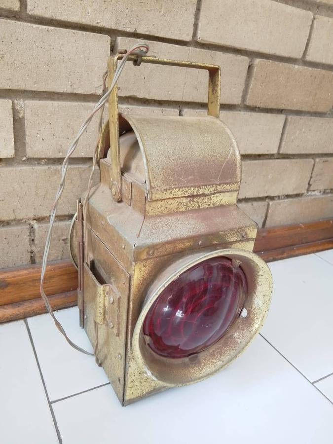 Collectors rare vintage railway lamp
