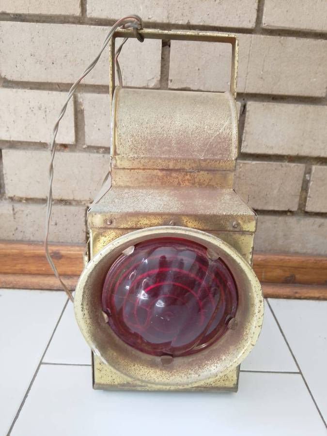 Collectors rare vintage railway lamp