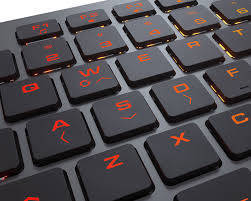 LOT OF 2x VANTAR AX BLACK Aluminum RGB Scissor-Switch Keyboard