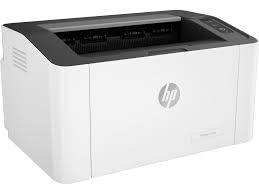 REFURBISHED HP LASER 107W WIFI PRINTER WITH TONER, POWER CABLE PRINTER CABLE