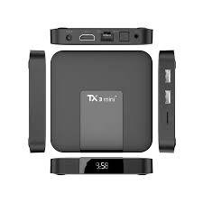 TX3 Android Smart TV Box with Remote, cables etc in box