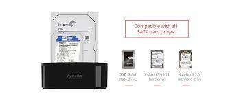 ORICO 6228US3-C 1 to 1 Clone 2 Bay USB 3.0 Type-B to SATA External Storage Hard Drive Dock for 2....