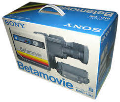 Vintage Sony Betamovie BMC-100P VIDEO CAMERA in box with batteries
