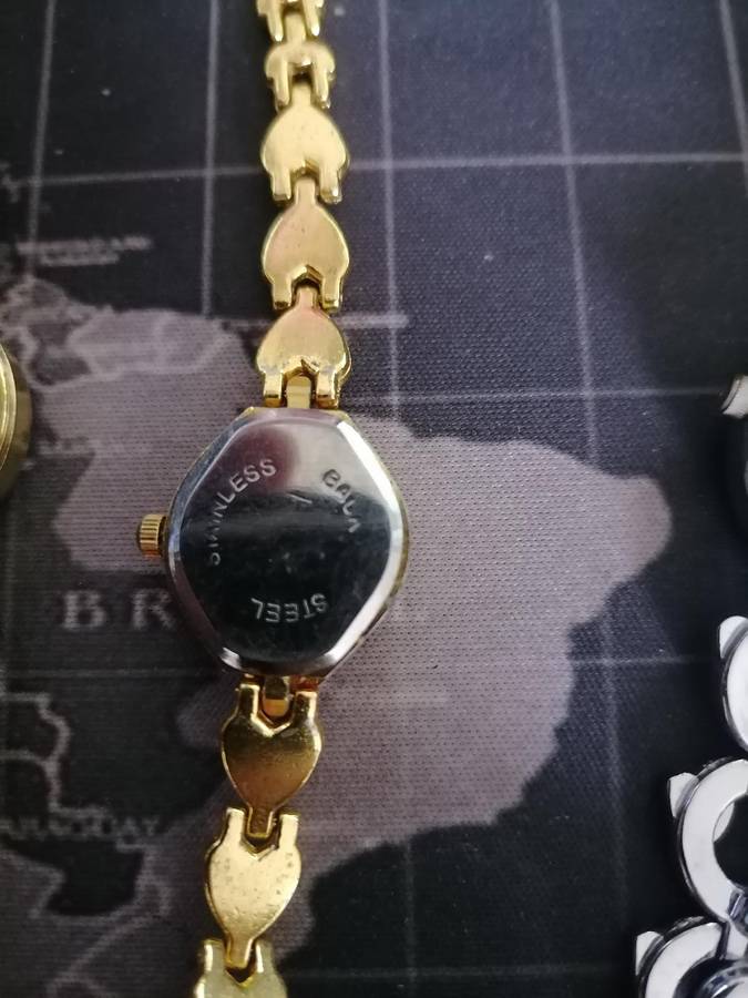 LOT OF 3 WATCHES*ONE IS 18CT GOLD PLATED*ONE BID FOR THE LOT**