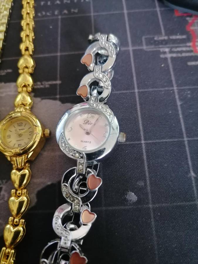 LOT OF 3 WATCHES*ONE IS 18CT GOLD PLATED*ONE BID FOR THE LOT**