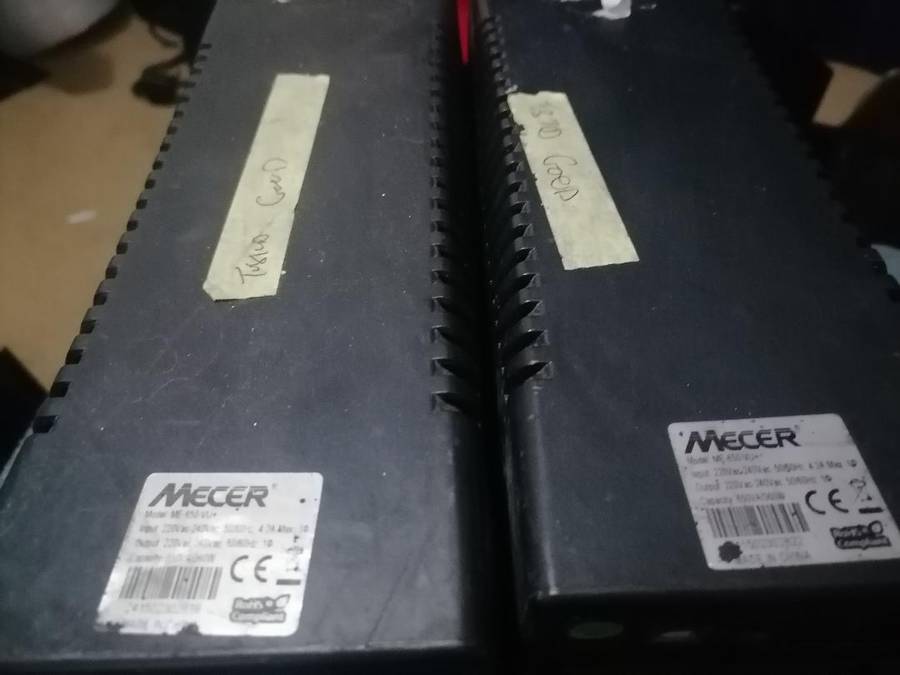 **2 X MECER 650VA UPS \TESTED WORKING*BATTERIES NOT INCL: ONE BID FOR BOTH