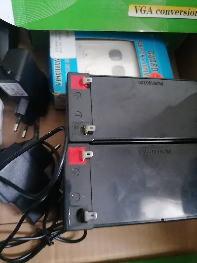 *LOT OF electronics*smart tv box,ups batteries,vga converters,ups,dimmer switch etc*sold as is