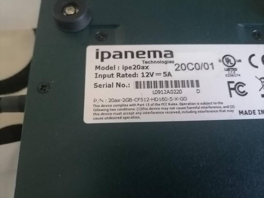Ipanema IPE20AX Autonomic Networking System 1Gbit