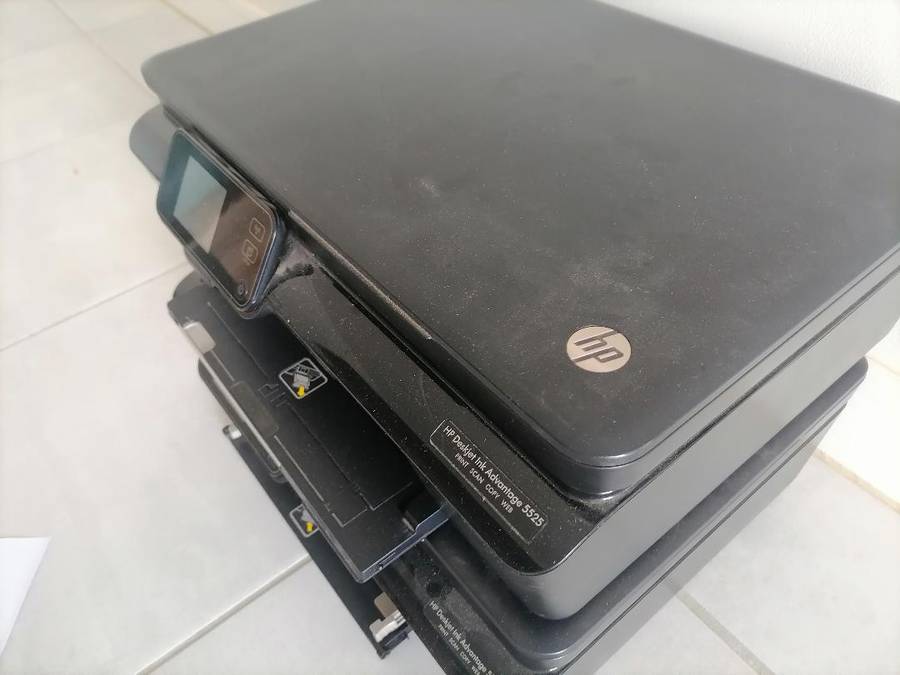 2 x HP Deskjet Ink Advantage 5525, untested, one bid for both