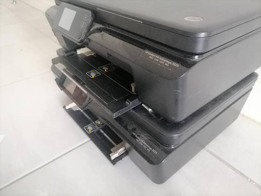 2 x HP Deskjet Ink Advantage 5525, untested, one bid for both