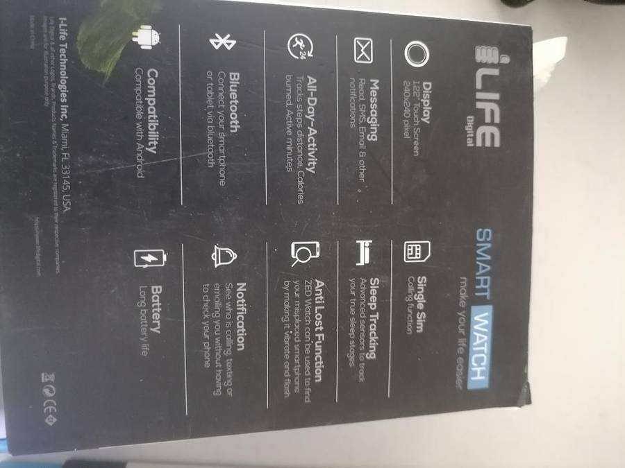 LOT OF 2 X ILIFE ZED SMART SIM WATCHES IN BOX*ONE BID FOR BOTH