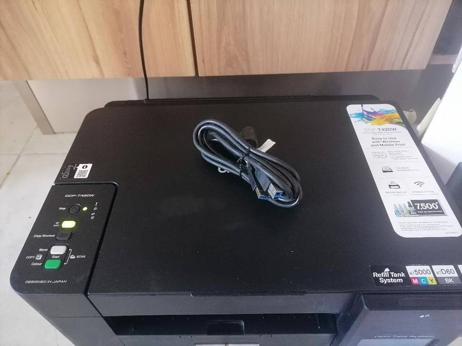 Refurbished Brother DCP-T420W Ink Tank Printer 3in1 with WiFi in Box with cables