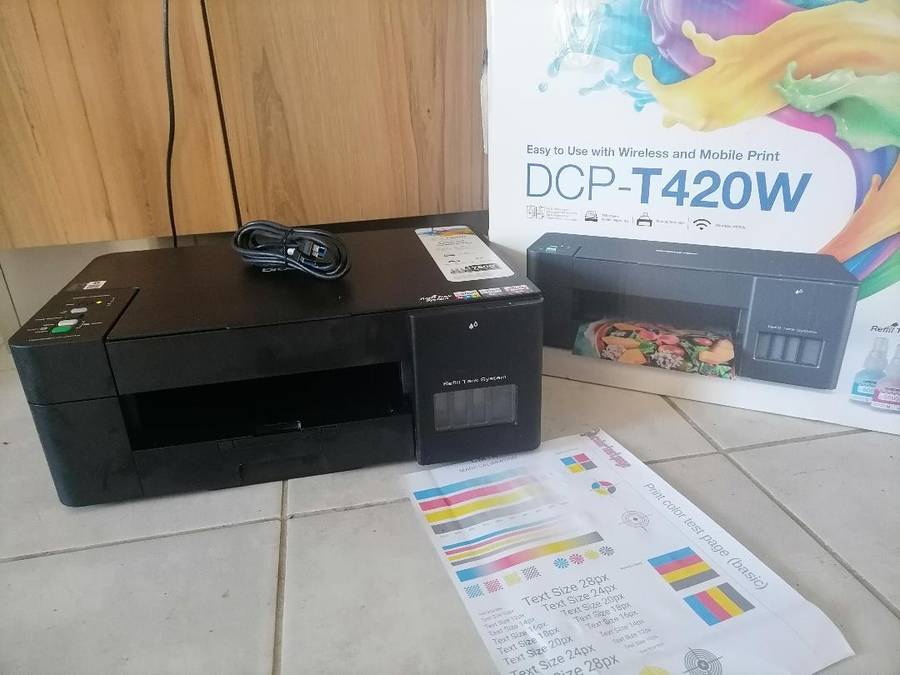 Refurbished Brother DCP-T420W Ink Tank Printer 3in1 with WiFi in Box with cables