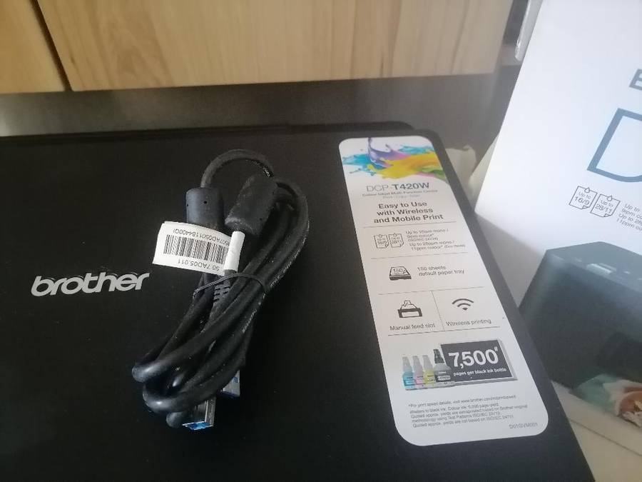 Refurbished Brother DCP-T420W Ink Tank Printer 3in1 with WiFi in Box with cables