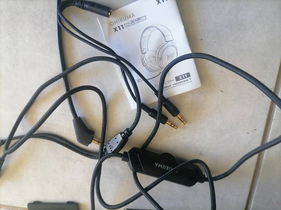 2 X ONIKUMA X11 Wired Headset Stereo Gaming Headphone RGB Luminous 3.5mm