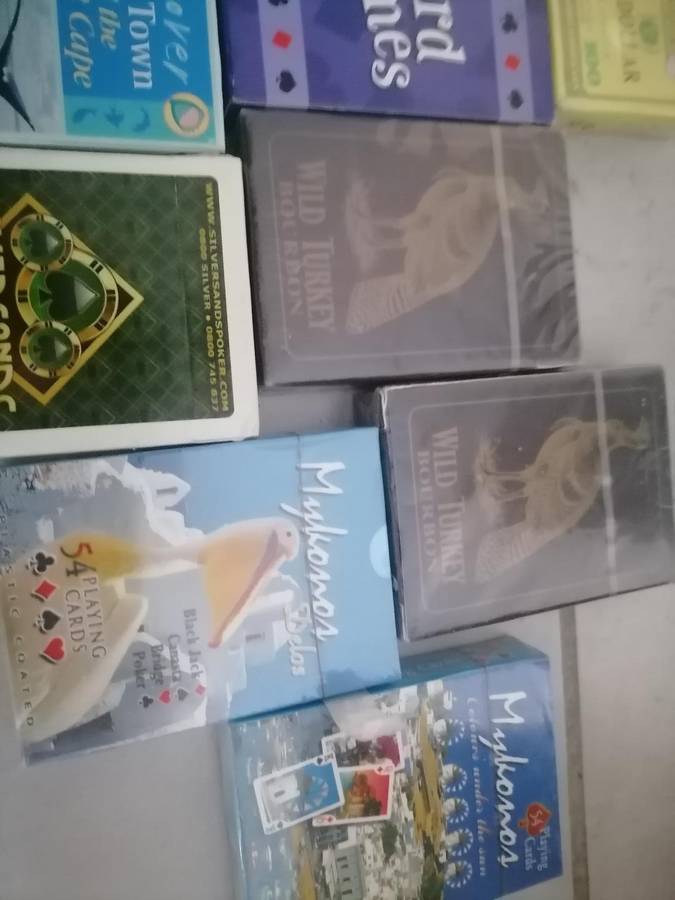 LOT OF 15 X CASINO PLAYING CARDS, MOST NEW SEALED