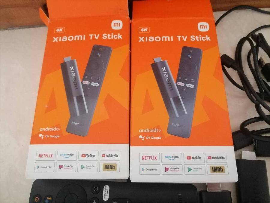 Lot of 2 x Defective Xiaomi 4K TV Sticks with Boxes and Remotes