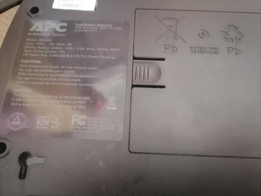 APC Backup UPS 650VA 230V with 7Ah Battery (UK Plugs)