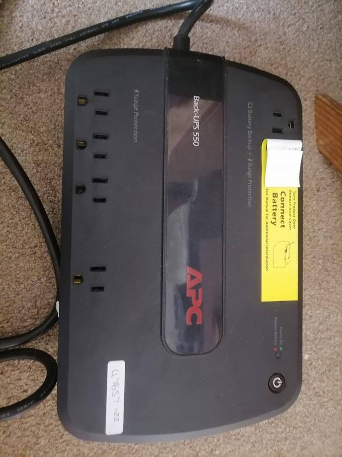 APC Backup UPS 650VA 230V with 7Ah Battery (UK Plugs)