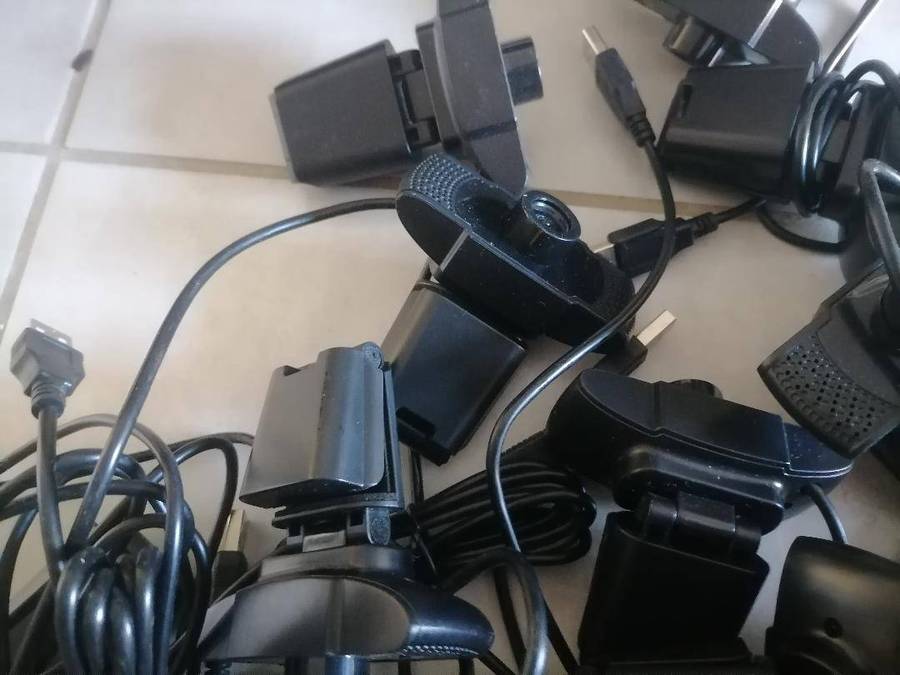 Lot of 18 x untested Ntech HD Webcam (USB)(1080p)