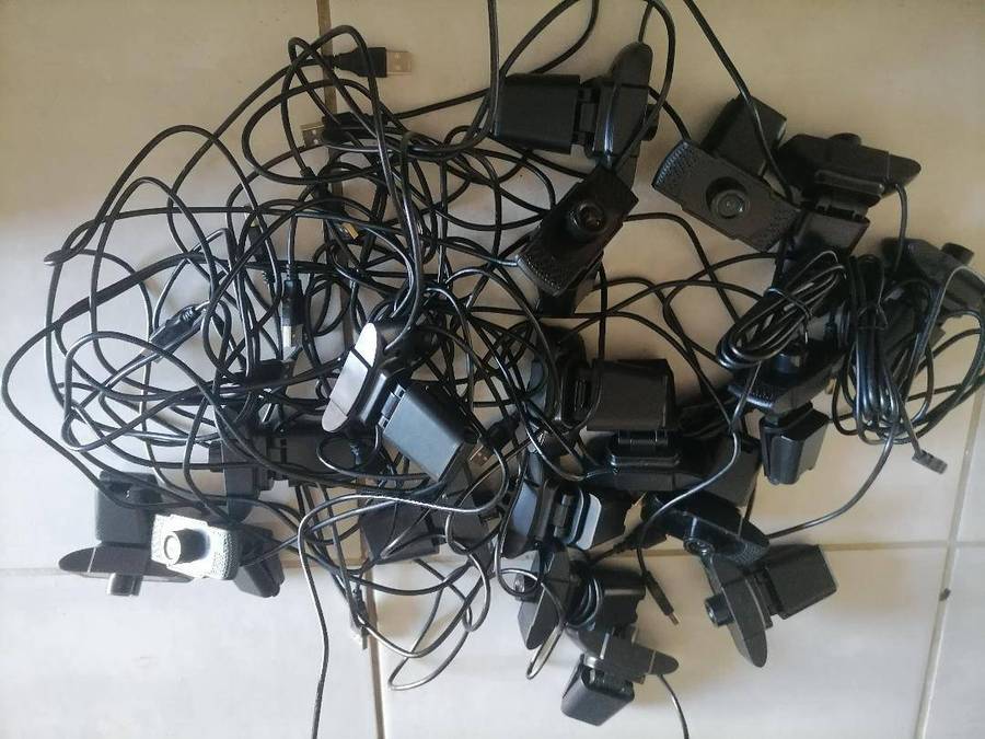 Lot of 18 x untested Ntech HD Webcam (USB)(1080p)