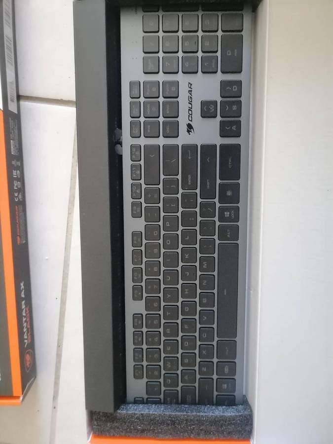 LOT OF 2x VANTAR AX BLACK Aluminum RGB Scissor-Switch Keyboard