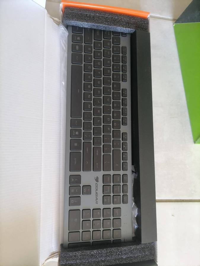 LOT OF 2x VANTAR AX BLACK Aluminum RGB Scissor-Switch Keyboard