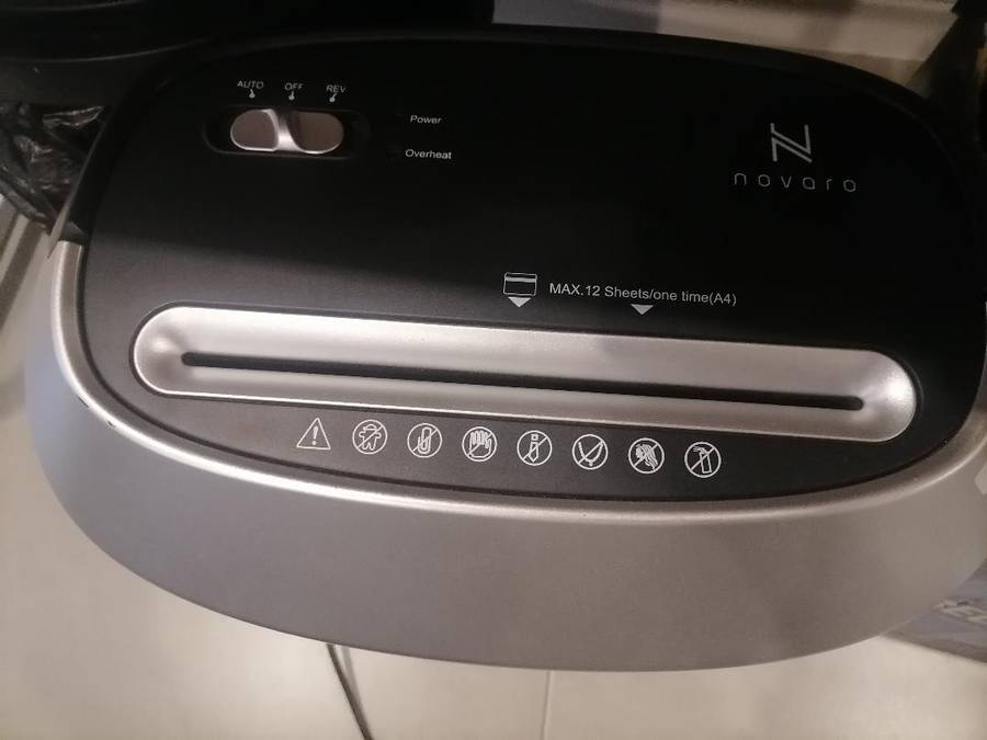 Novaro Shredder 12 Sheets Cross-Cut