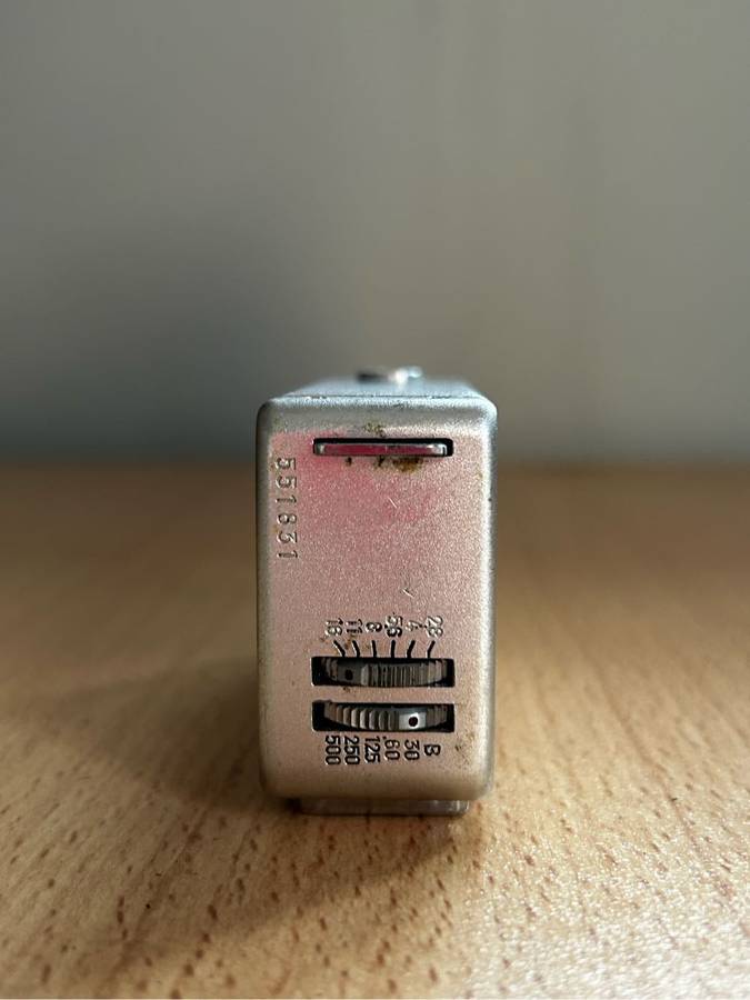Minolta-16 chrome 16mm subminiature camera with 22mm
