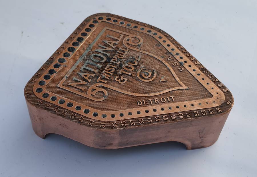 Vintage Drill Bit Holder - From National Twist Drill & Tool Co., Detroit, USA