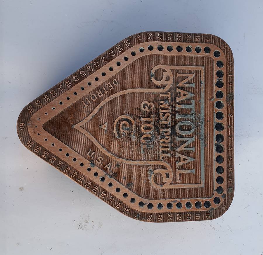 Vintage Drill Bit Holder - From National Twist Drill & Tool Co., Detroit, USA