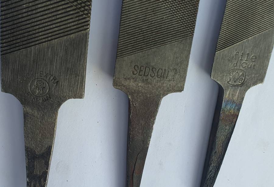 Trio of Half-Round Files In Good Used Condition