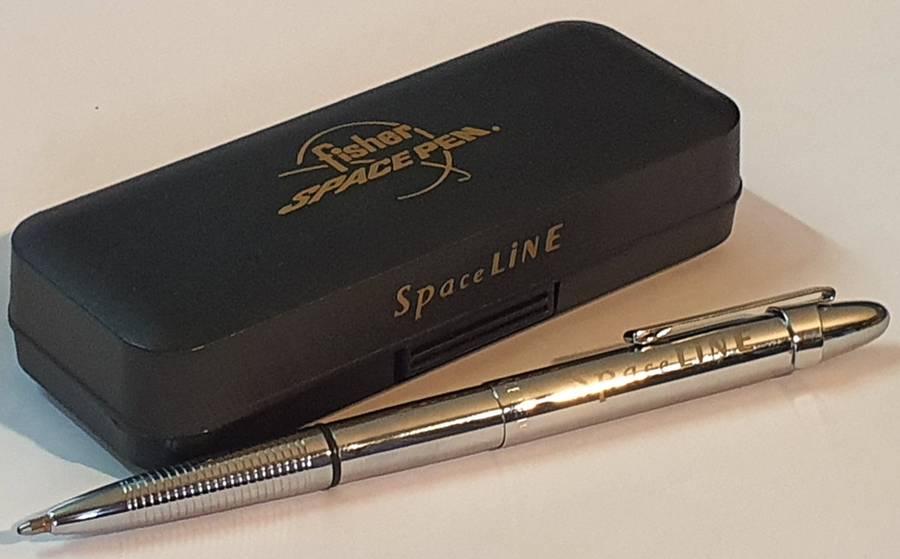 Vintage Fisher Chrome Bullet Space Pen in Box  Very Early & Rare Model
