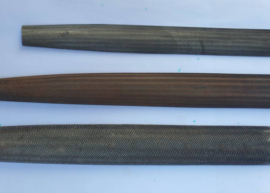 Trio of Half-Round Files In Good Used Condition