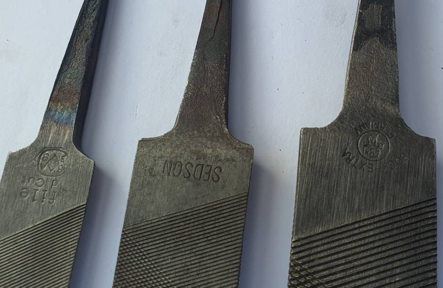 Trio of Half-Round Files In Good Used Condition