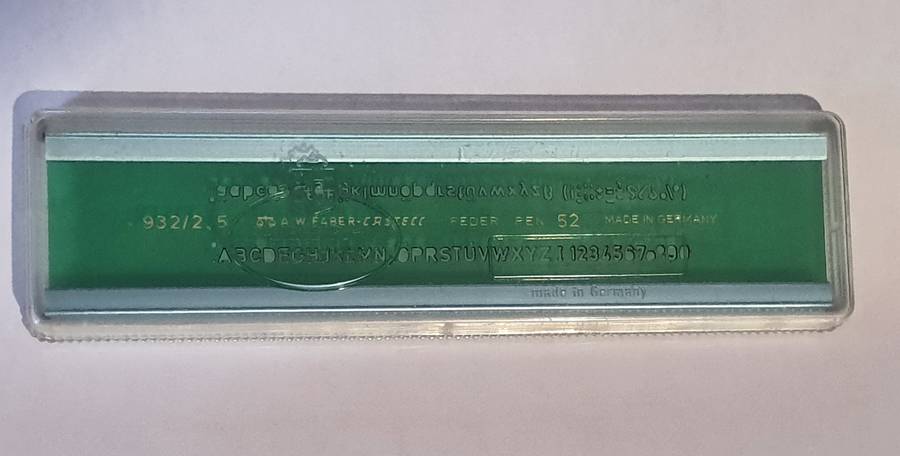 Faber-Castell Letter Stencil (Size 2.5)