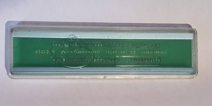 Faber-Castell Letter Stencil (Size 2.5)