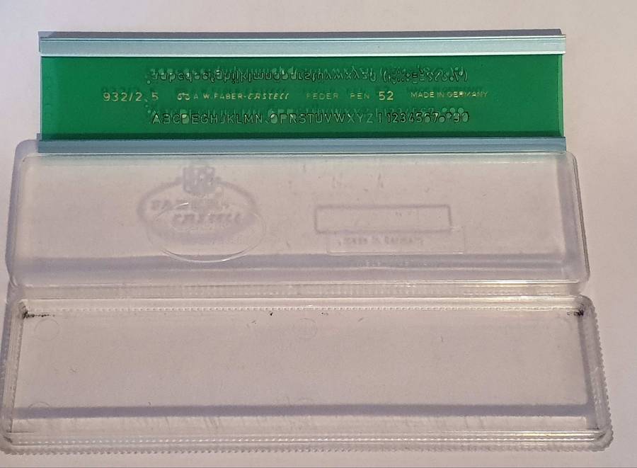Faber-Castell Letter Stencil (Size 2.5)