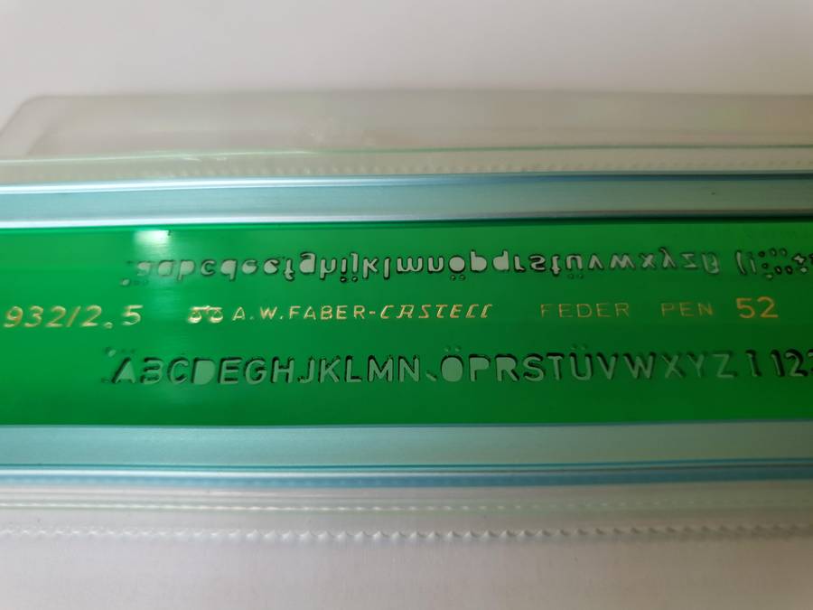 Faber-Castell Letter Stencil (Size 2.5)