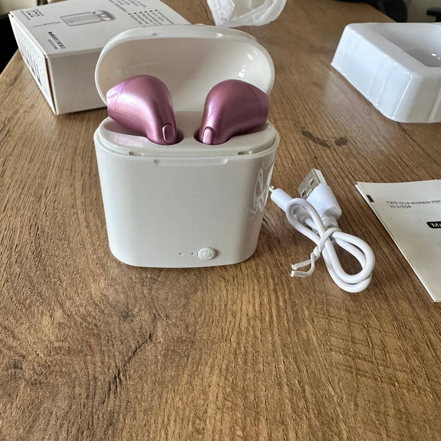 I7S Bluetooth Wireless Earphones  (In Ear) - ROSE GOLD