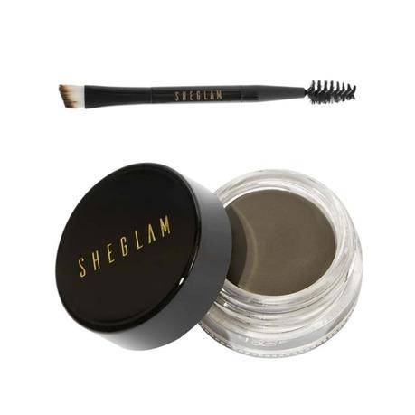 Sheglam Waterproof Tinted Eyebrow Cream with Tapered Brush - Soft Brown