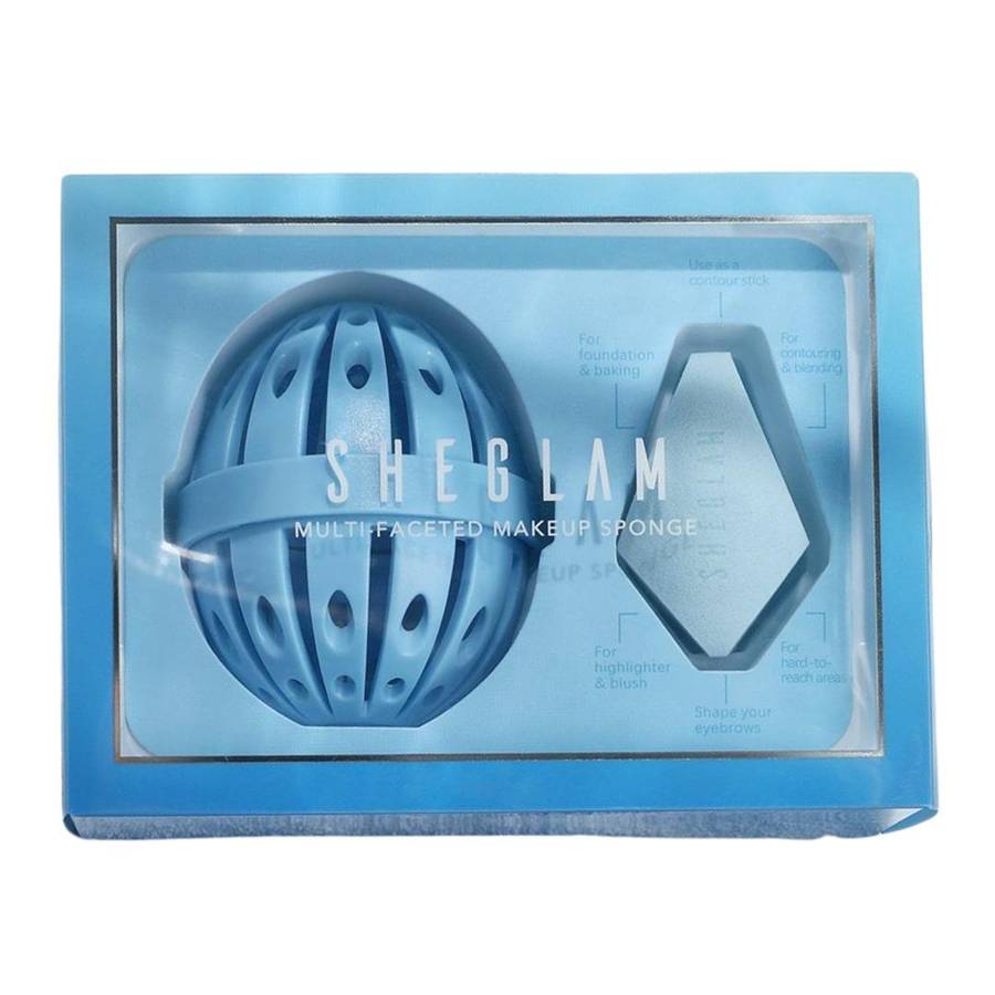 SHEGLAM Multi-Faceted Makeup Sponge - Baby Blue