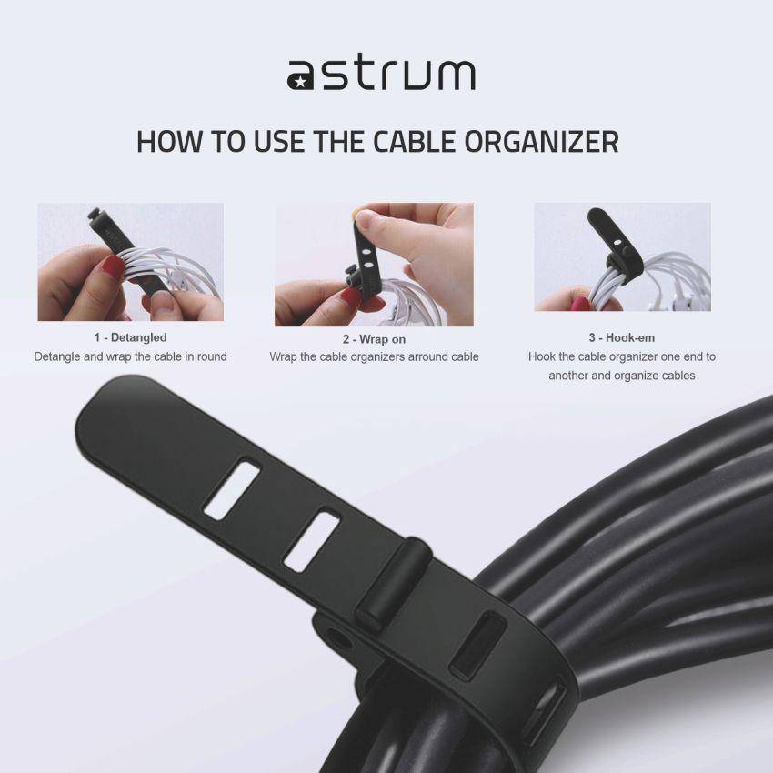 Silicone Cable Straps 10-Pack
