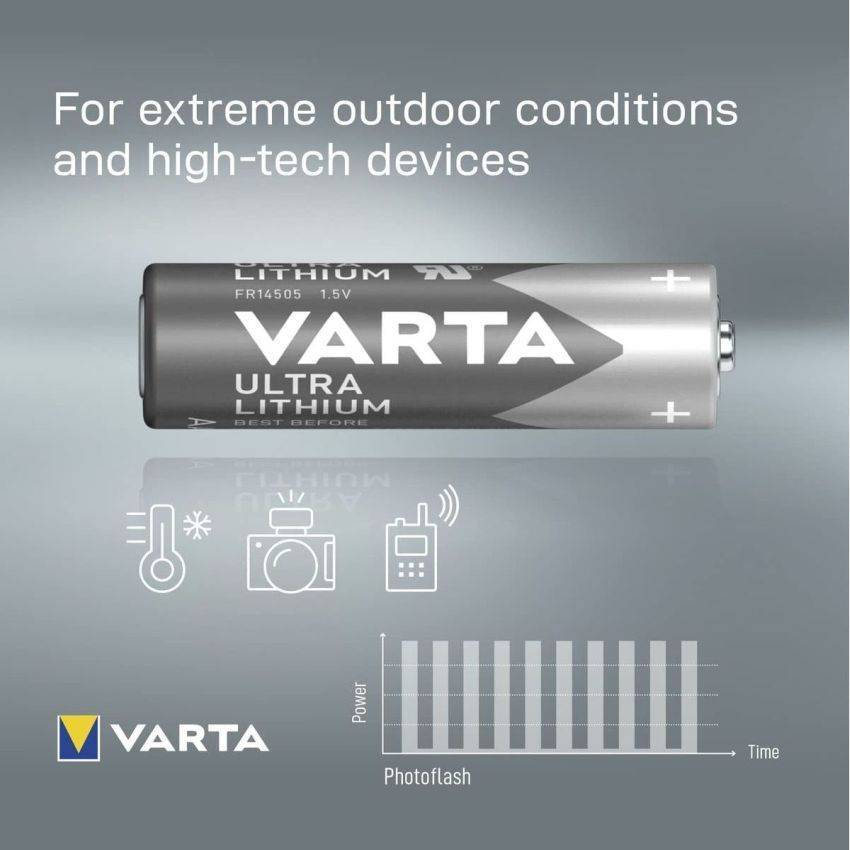 Varta Ultra Lithium AA Battery 4 Pack