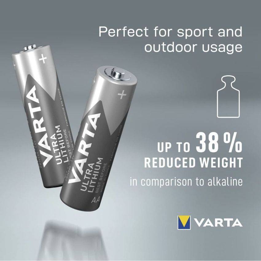 Varta Ultra Lithium AA Battery 4 Pack