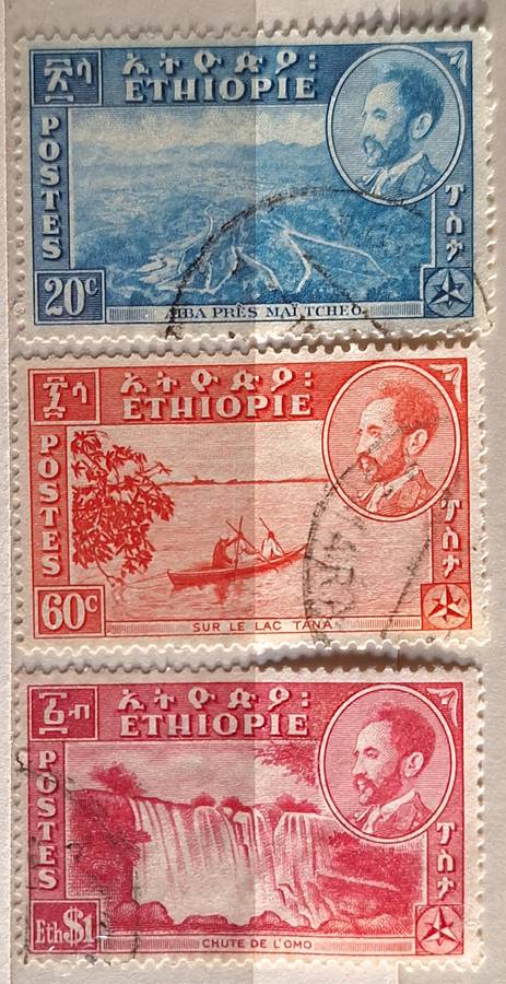 Ethiopia 1947 Pictorials 3 Used stamps